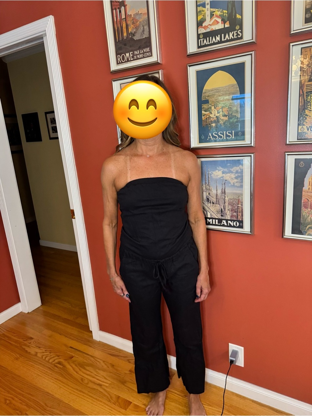 Splendid black jumpsuit, comfy and chic. XS
